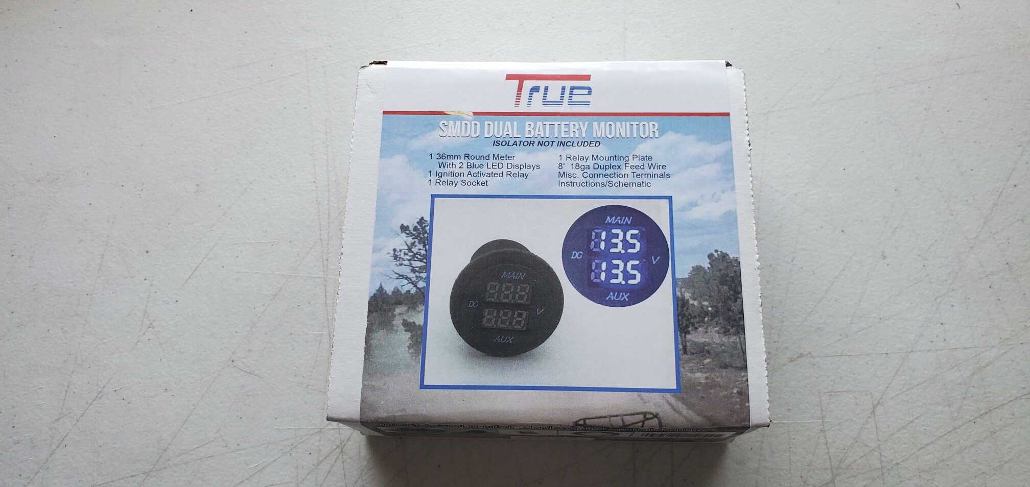 True® Voltmeter dual display